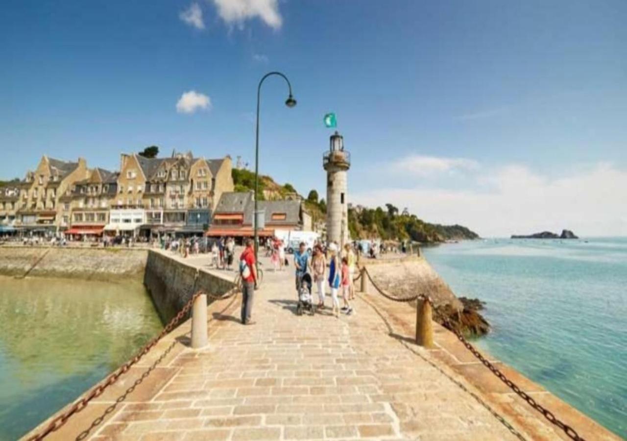 L'Etoile By Mrodbnb - Appart Neuf - Vue Mer - 25M Plage & Resto - Cine - Cheminee - Popcorn Cancale Exterior foto