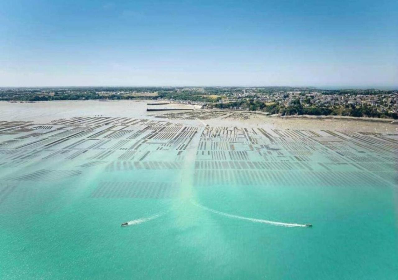 L'Etoile By Mrodbnb - Appart Neuf - Vue Mer - 25M Plage & Resto - Cine - Cheminee - Popcorn Cancale Exterior foto
